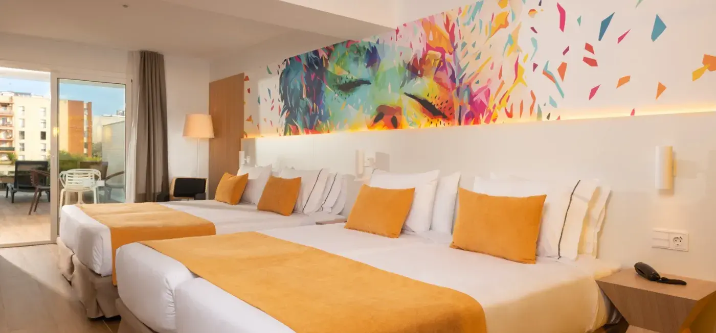 Double Bed Room view of L'Azure Hotel Girona, Spain